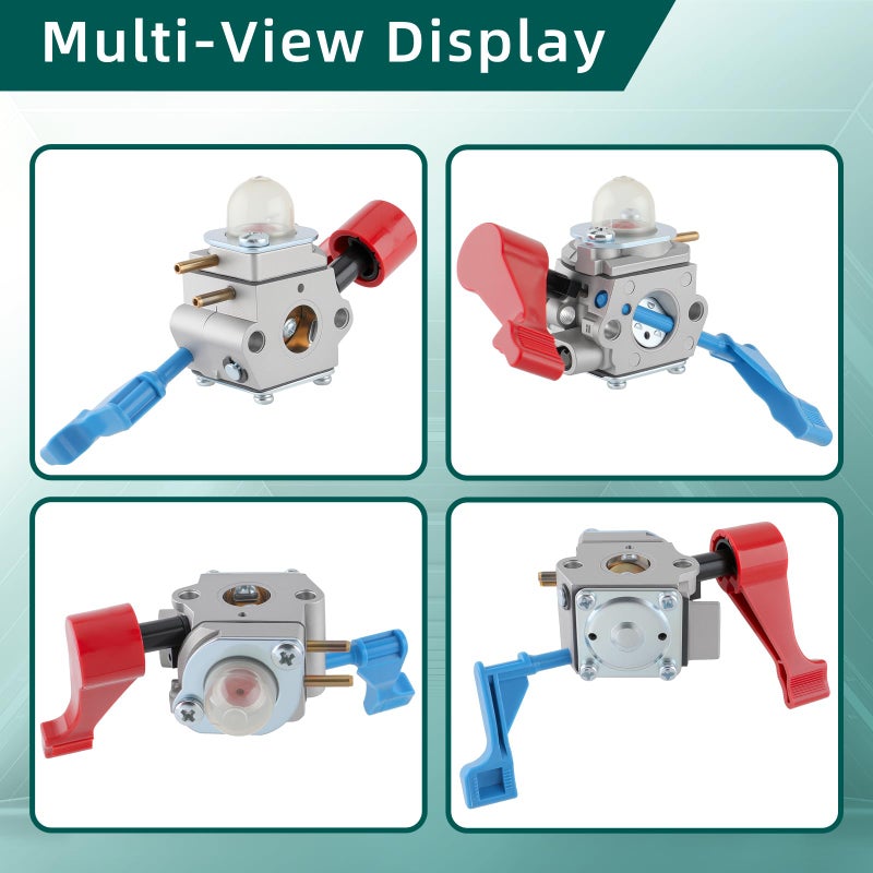 AUTOKAY C1U-W12A Carburetor Kit Fits for Craftsman 944794201 358794201 Blower, for Poulan FL1500 FL1500LE Gas Leaf Blower w/Fuel Filter - Image 2